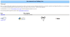 Desktop Screenshot of lists.simonstl.com